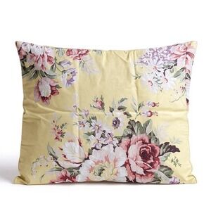 2 Vintage Ralph Lauren Sophie Brooke‎ Yellow Floral Standard Pillowcases Set
